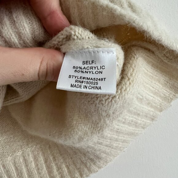 Emory Park square neck crop top in cream - Picture 4 of 4